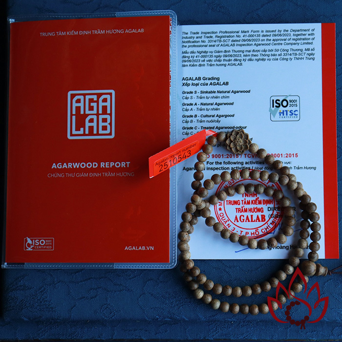 Vòng Trầm Hương 108 Hạt | 5 Ly | Trầm Tốc Kiến Tự Nhiên